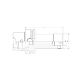 Boring Tool Holder  HSK63A-CK1-70~(CK4-170T) - Makotools Industrial Supply Tools for Metal Cutting